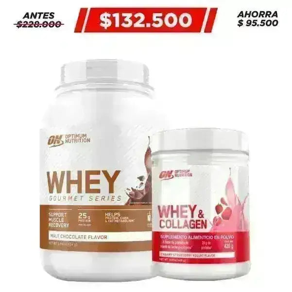 Whey Gourmet 770 gr + Whey Collagen 420 gr - Zona FIT