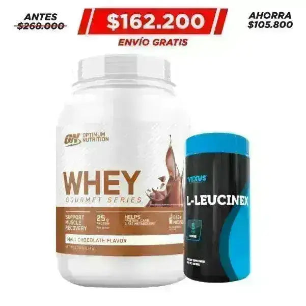 Whey Gourmet 770 gr + L-Leucinex 400 gr - Zona FIT