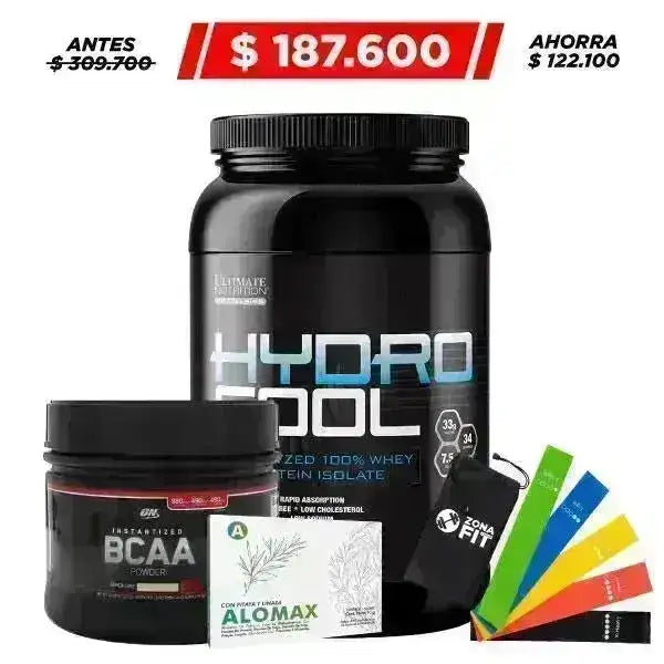 Hydro Cool 3 lb + BCAA Powder 40 serv + Obsequio - Zona FIT