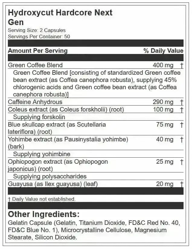 Hydroxycut Hardcore Next Gen Muscletech - Zona FIT