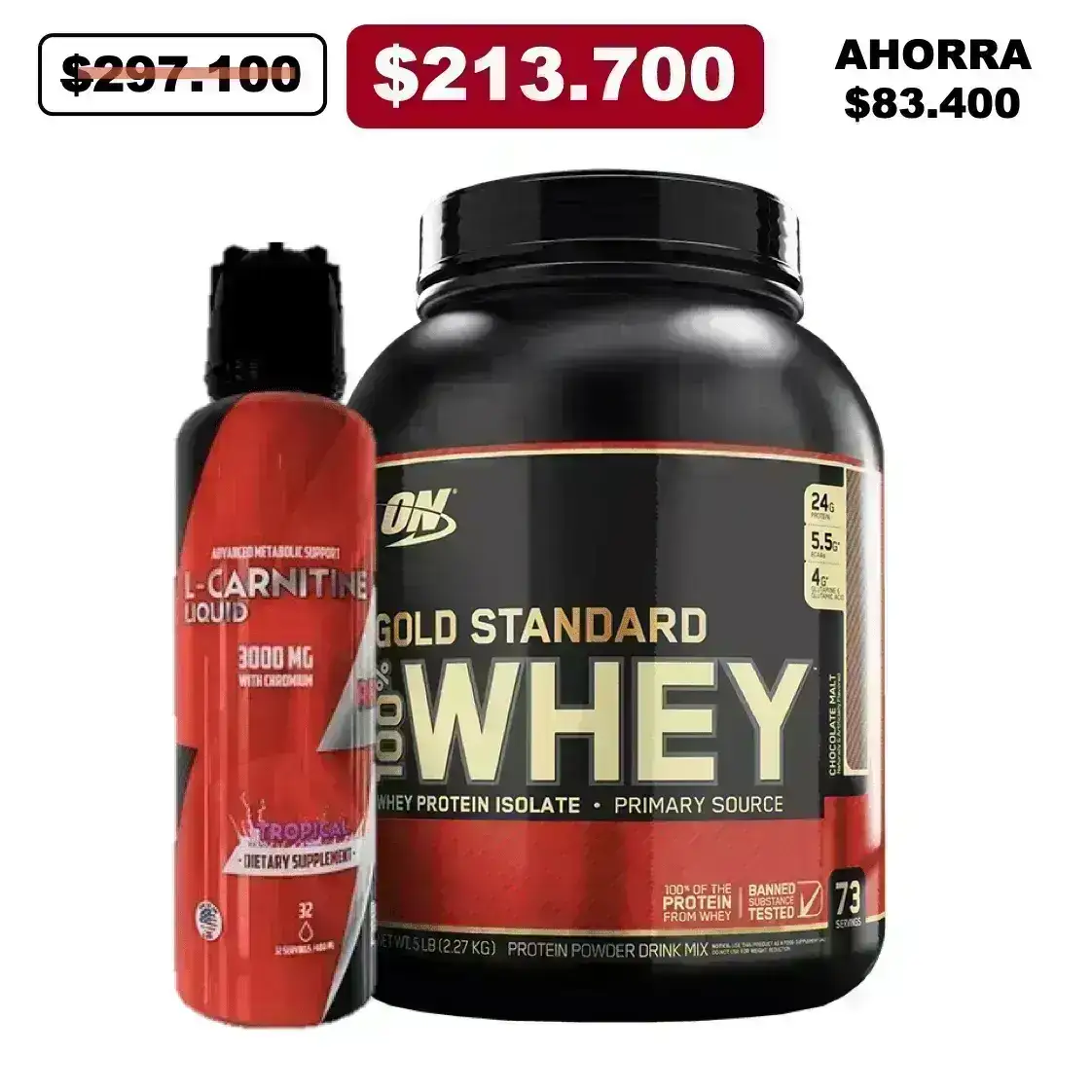Gold Standard 5 lb + L-Carnitine - Zona FIT