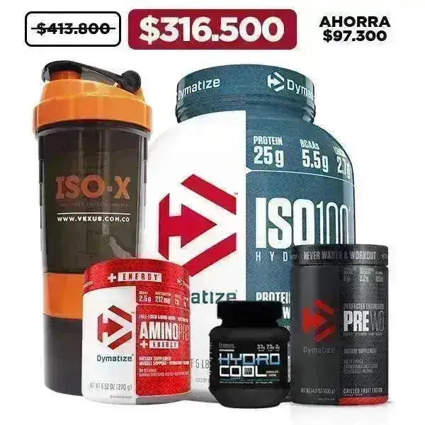 ISO 100 5 lb + Pre W.O. + Amino Pro + Obsequios - Zona FIT