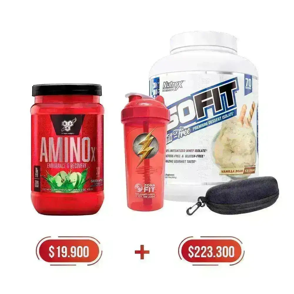 ISOFIT 5 lb + AminoX 30 serv. + Obsequios - Zona FIT