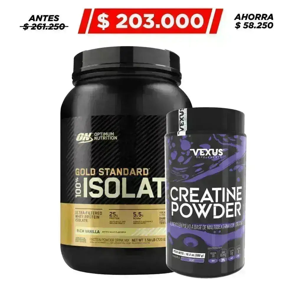 Gold Standard Isolate 1.6 lb + Creatine 300 gr - Zona FIT