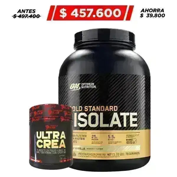 Gold Standard Isolate 5 lb + Creatine 30 serv - Zona FIT