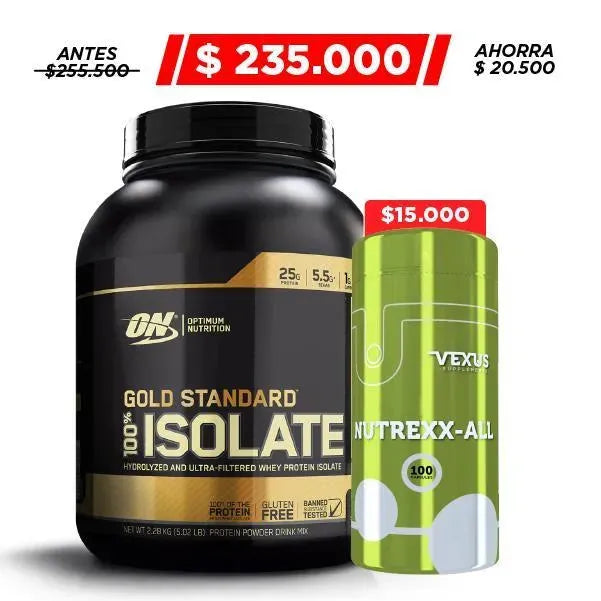 100% Isolate 5 lb + Multivitamínico 100 caps. - Zona FIT