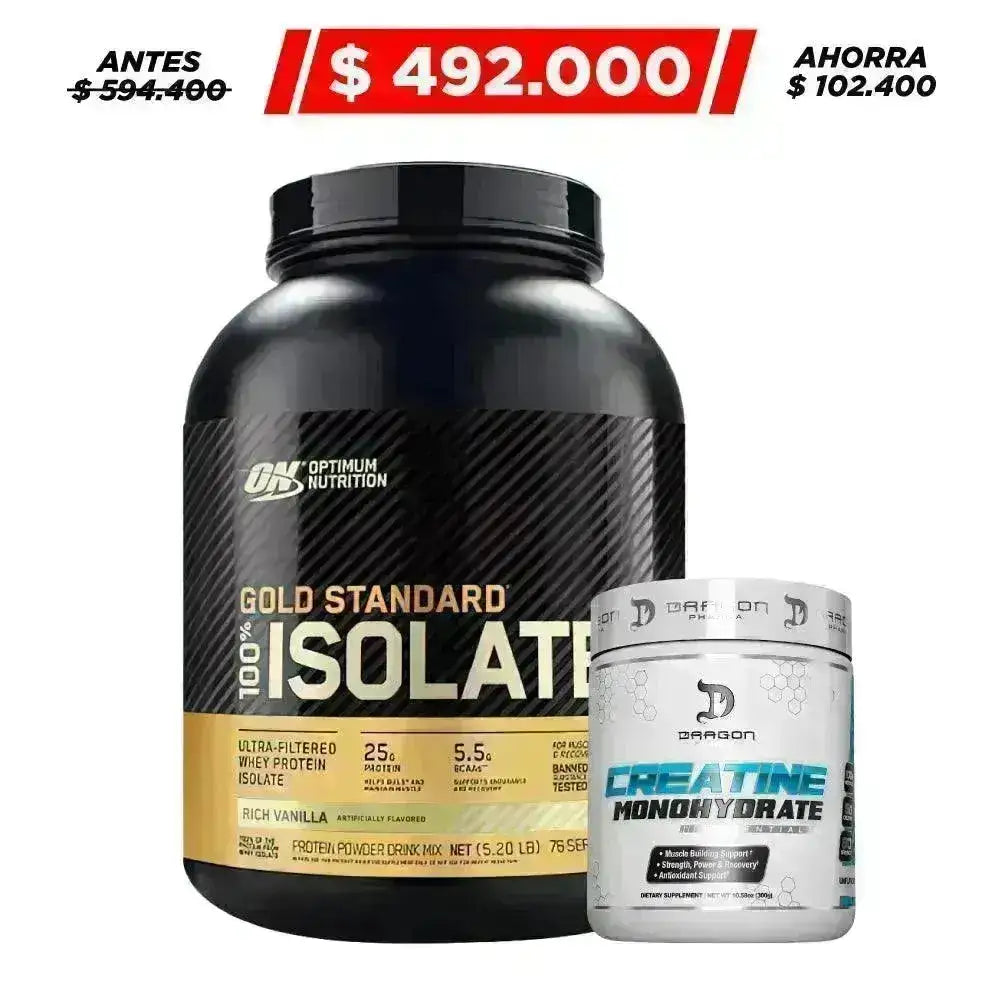 Gold Standard 100% Isolate 5 lb + Creatine 300 gr - Zona FIT