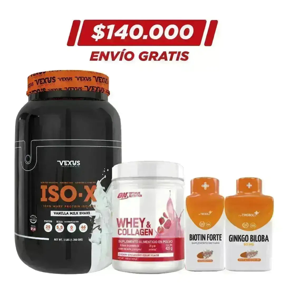 ISO-X 3 lb + Whey Collagen 420 gr - Zona FIT