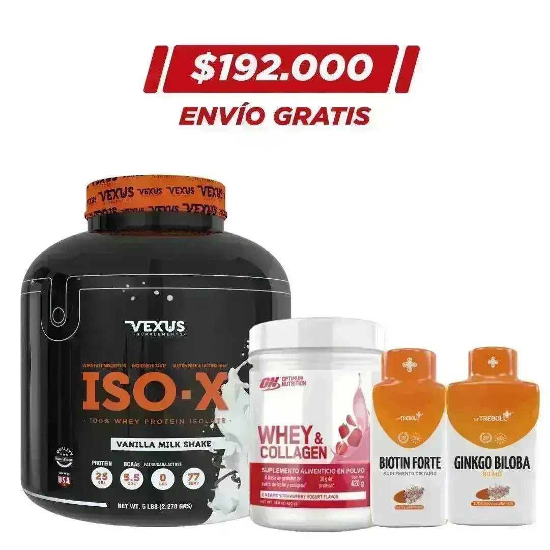 ISO-X 5 lb + Whey Collagen 420 gr - Zona FIT