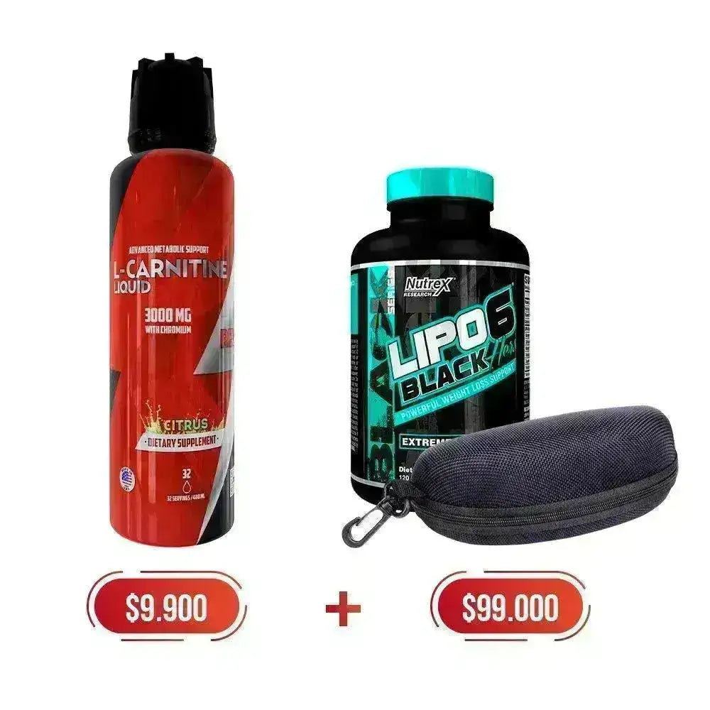Lipo 6 Black Hers 120 Caps + Liquid Carnitine 3000 mg + Obsequio - Zona FIT
