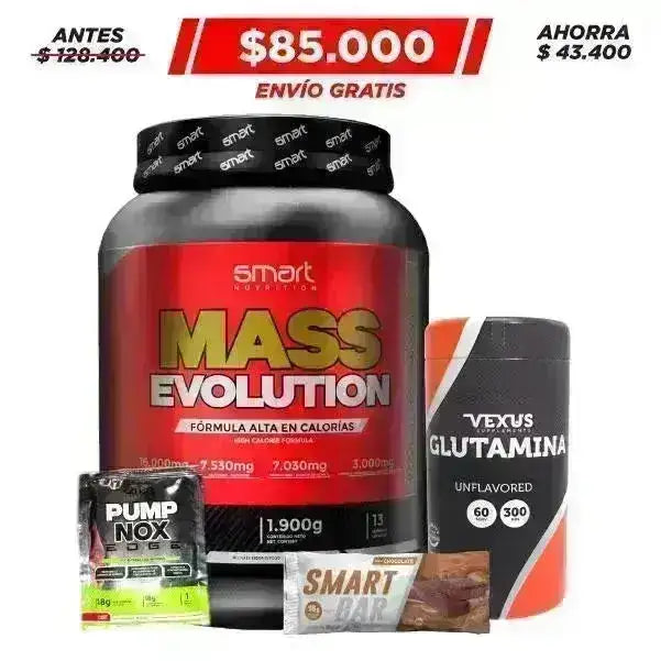 Mass Evolution 4 lb + Glutamine 300 gr - Zona FIT