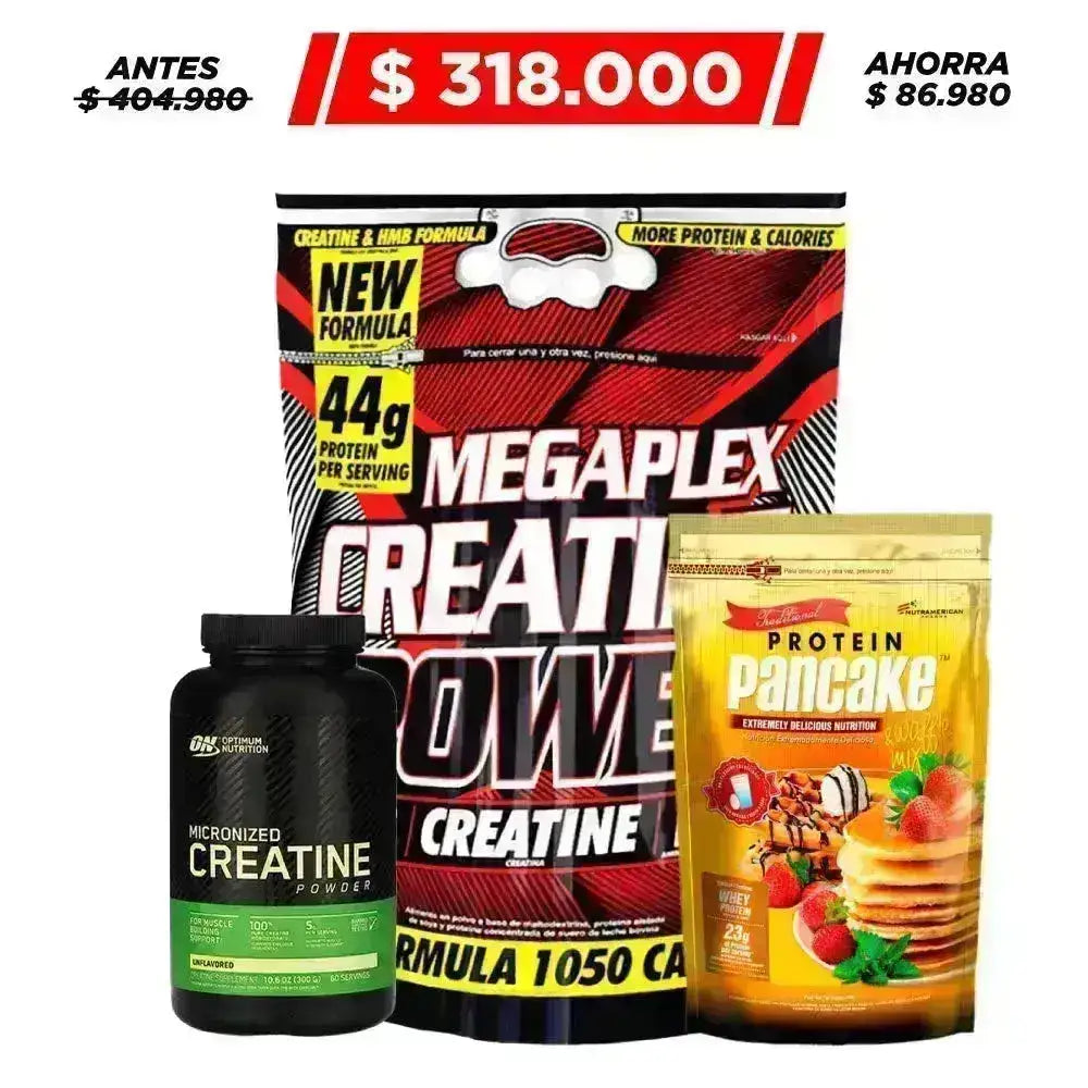Megaplex Creatine Power 10 lb + Creatine 300 gr + Obsequio - Zona FIT