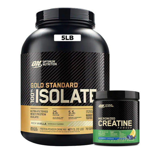 Gold Standard Isolate 5 lb + Creatine Optimum 60 Serv