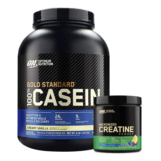 Gold Standard Casein 3.8 lb + Creatine Optimum 60 Serv