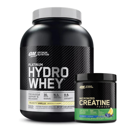 Platinum Hydrowhey 3.5 lb + Creatine Optimum 60 Serv