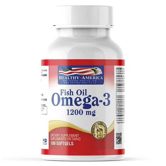 Fish Oil Omega 3 1.200 mg Healthy America - Zona FIT