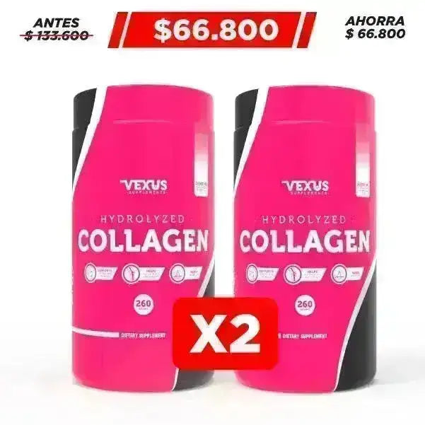 2 unid. Hydrolyzed Collagen 260 gr - Zona FIT