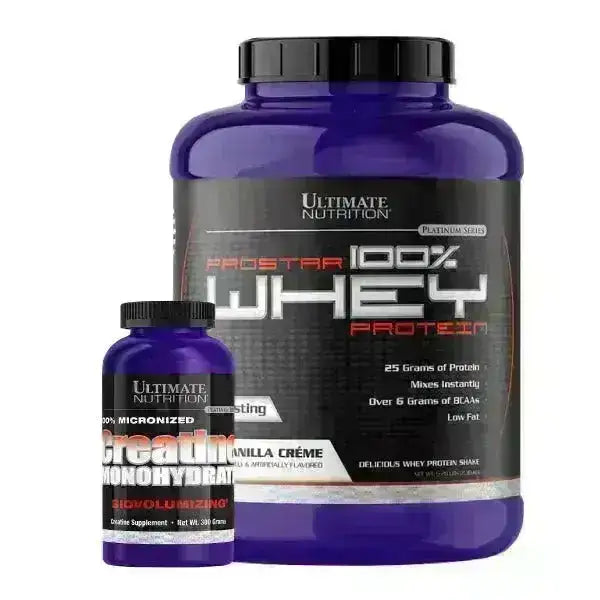 Prostar Whey 5 lb + Creatine Ultimate 30 serv - Zona FIT