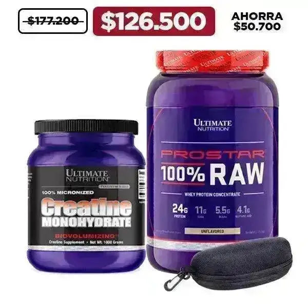 Prostar 100% Raw 2 lb + Creatine 1000 gr + Obsequio - Zona FIT
