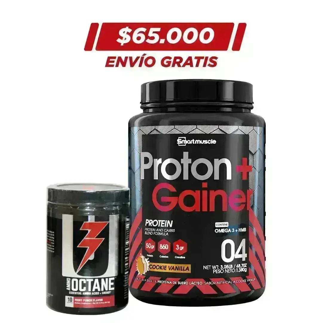 Proton Mass Gainer 3 lb + Amino Octane 10 serv - Zona FIT