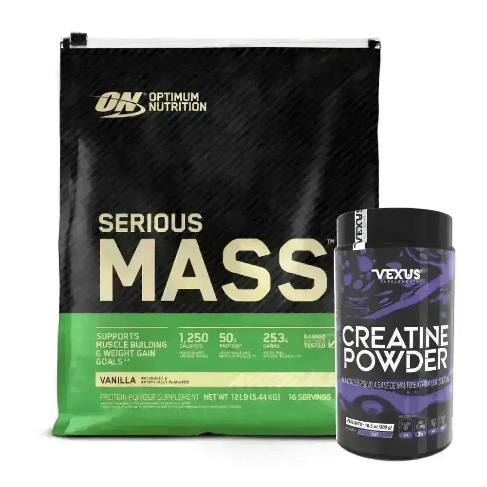 Serious Mass 12 lb + Creatine 30 Serv. - Zona FIT
