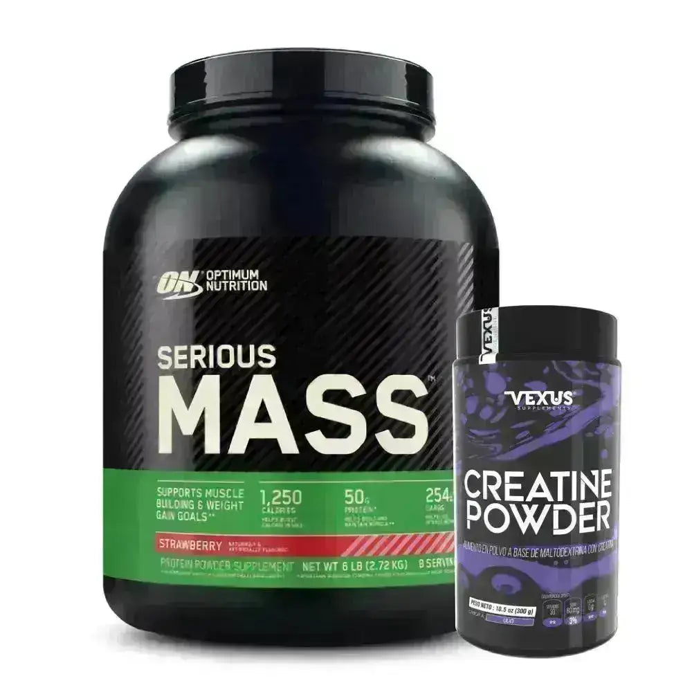 Serious Mass 6 lb + Creatine 300 gr - Zona FIT