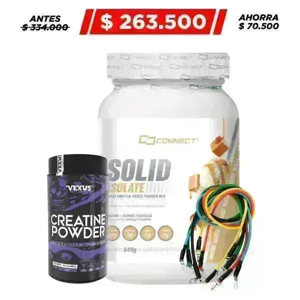 Solid Isolate 30 serv + Creatine Powder 30 serv - Zona FIT