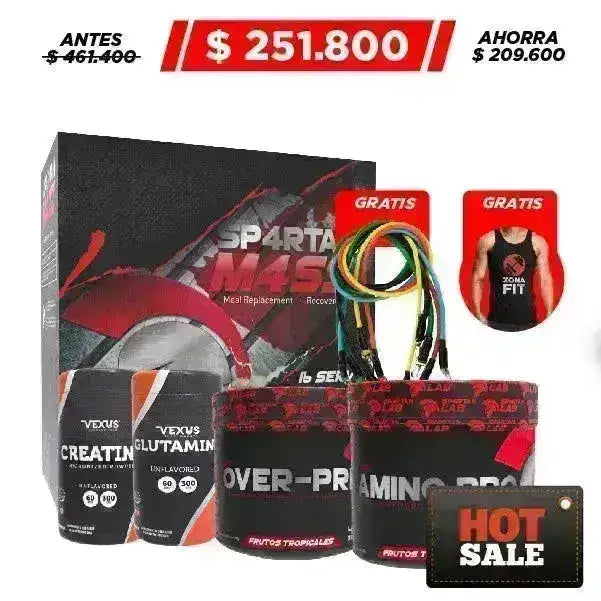 Spartan Mass 12 lb + Amino Pro 45 Serv + Obsequio - Zona FIT