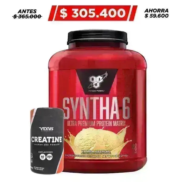 Syntha-6® 5 lb + Creatine 300 gr - Zona FIT