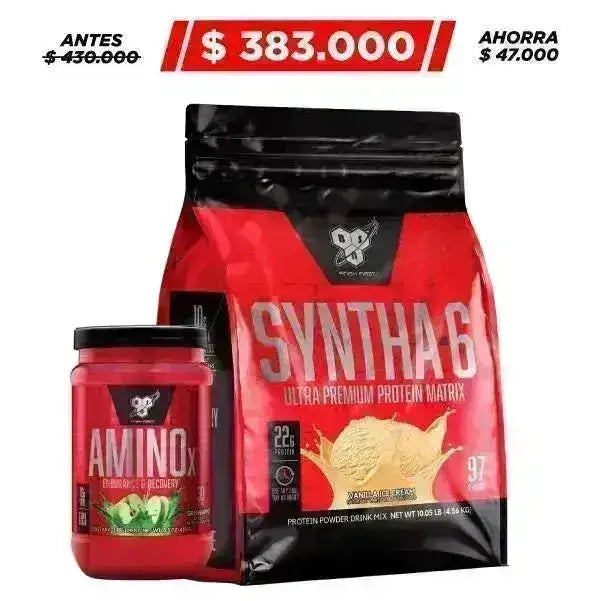 Syntha 6 10 lb + Amino X 30 serv - Zona FIT