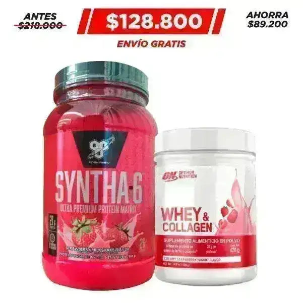 Syntha-6® 26 serv + Whey Collagen 420 gr - Zona FIT