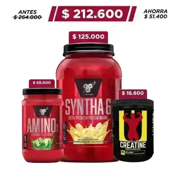 Syntha 6 2.91 lb + Creatine 300 gr + AminoX 30 serv - Zona FIT