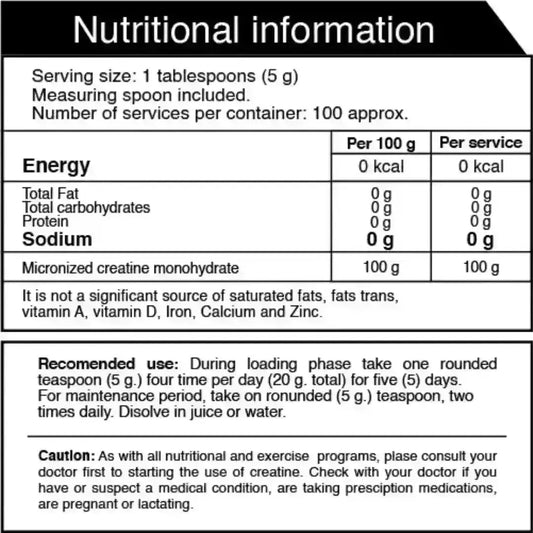 Creatine Iron Smart Nutrition - Zona FIT