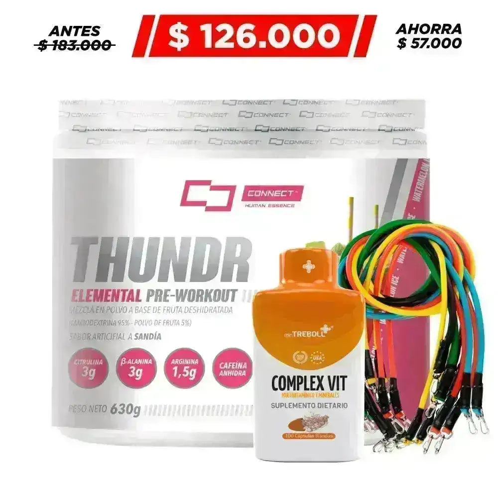 Thundr Elemental 30 serv + Multivitamínico 100 caps + Obsequio - Zona FIT