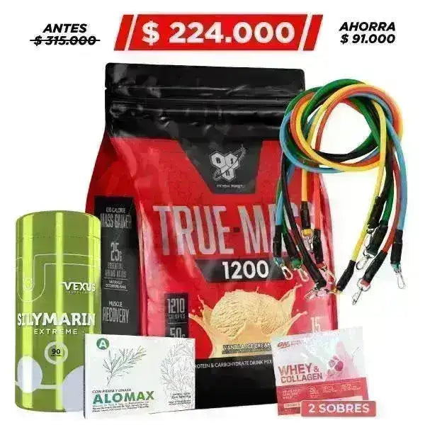 True Mass 10 lb + Silymarin 90 caps + Obsequio - Zona FIT