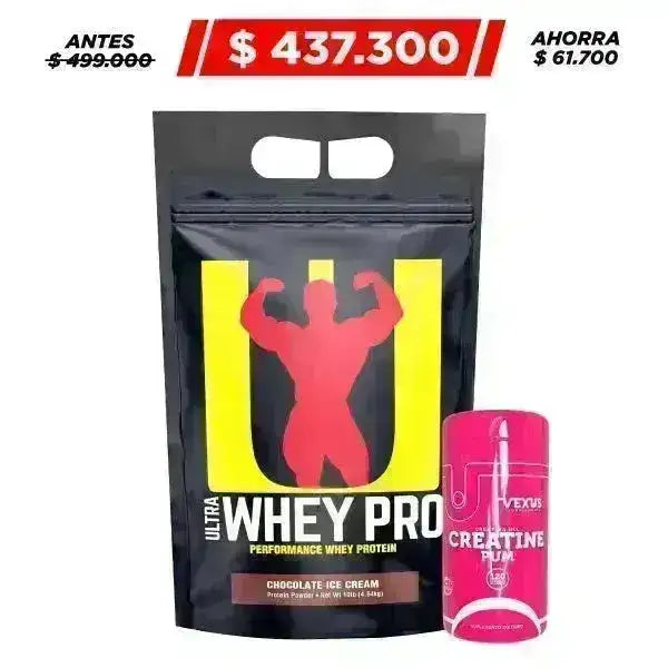 Ultra Whey Pro 10 lb + Creatine HCL 120 caps - Zona FIT