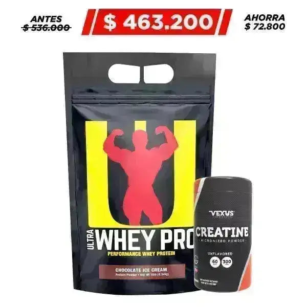 Ultra Whey Pro 10 lb + Creatine 300 gr - Zona FIT