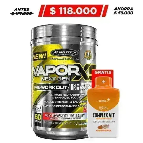 Vapor X5 60 serv + Complex VIT 100 caps - Zona FIT
