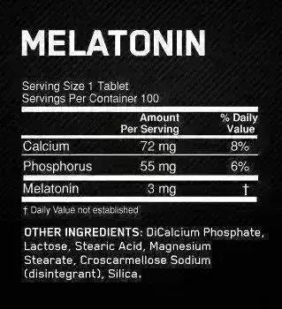 Melatonin Optimum Nutrition - Zona FIT