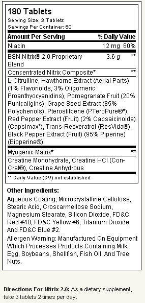 Nitrix 2.0 BSN - Zona FIT