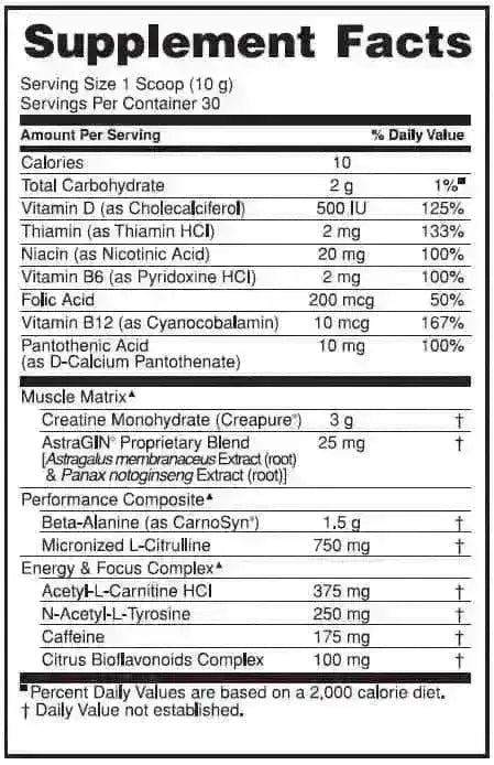 Gold Standard Pre-Workout Optimum Nutrition - Zona FIT