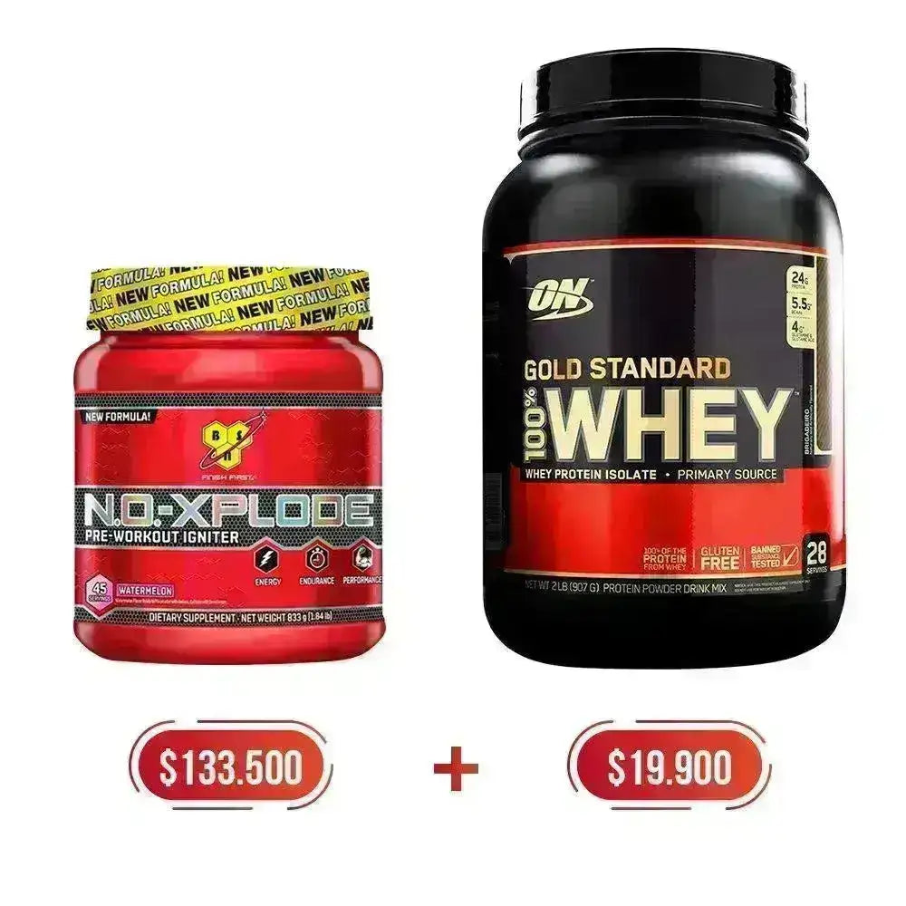 Gold Standard 2 lb + N.O.-Xplode® 45 serv. - Zona FIT