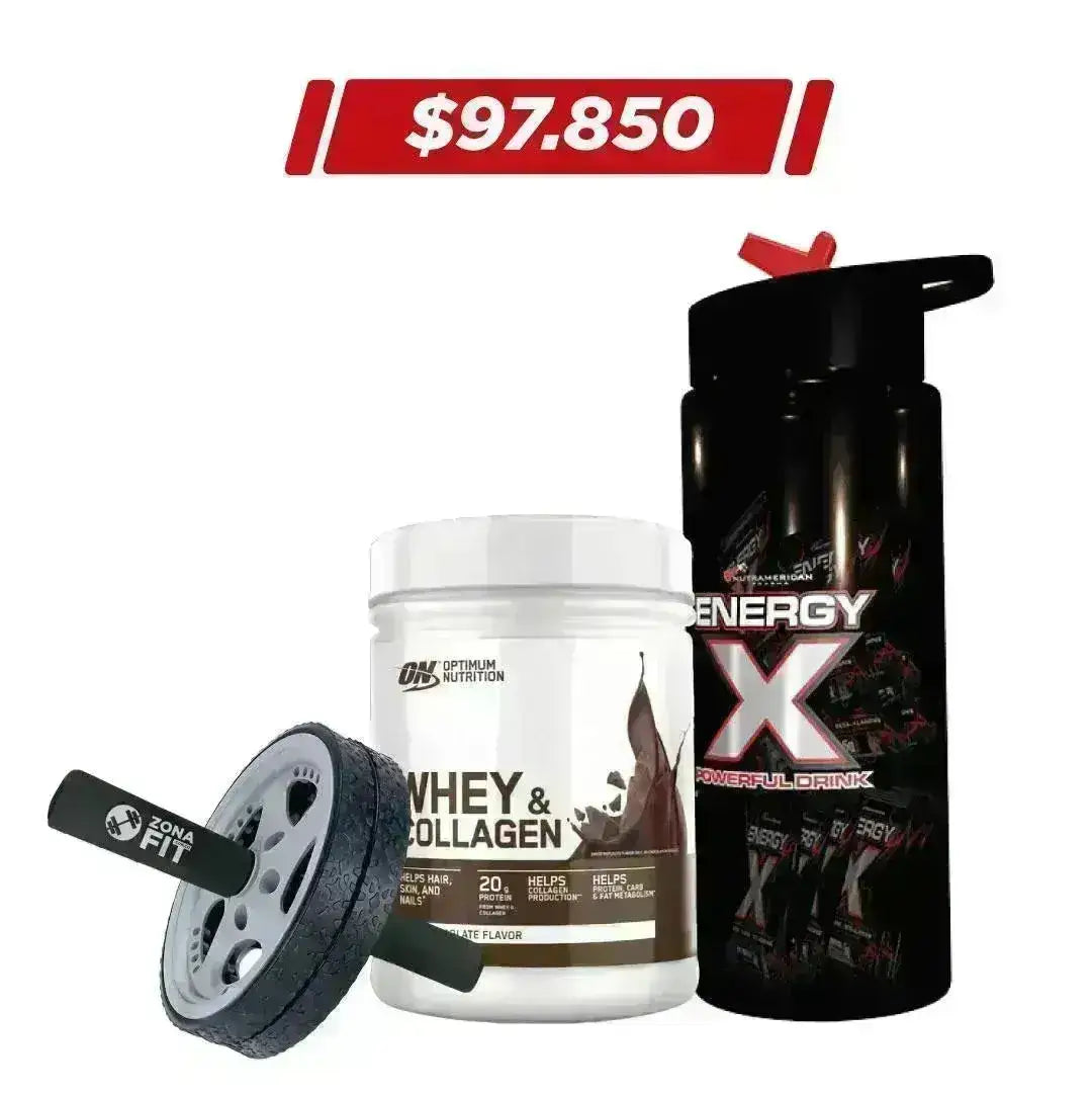 Whey Collagen 420 gr + Energy X + Obsequio - Zona FIT