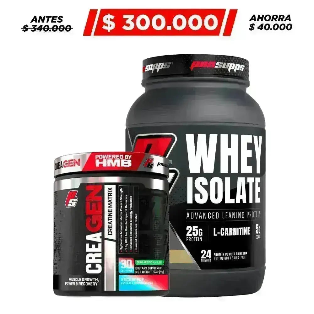 Whey Isolate 2 lb + Creagen 30 serv - Zona FIT