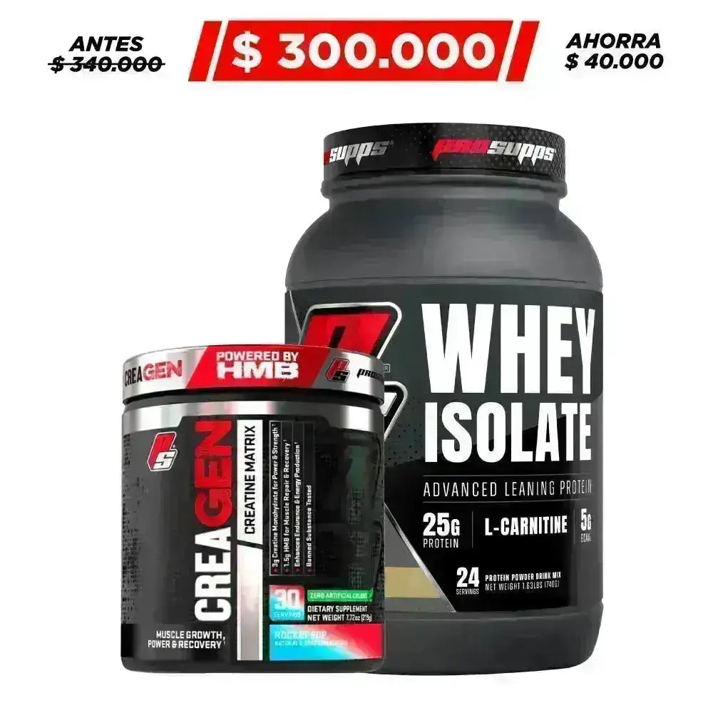 Whey Isolate 2 lb + Creagen 30 serv - Zona FIT