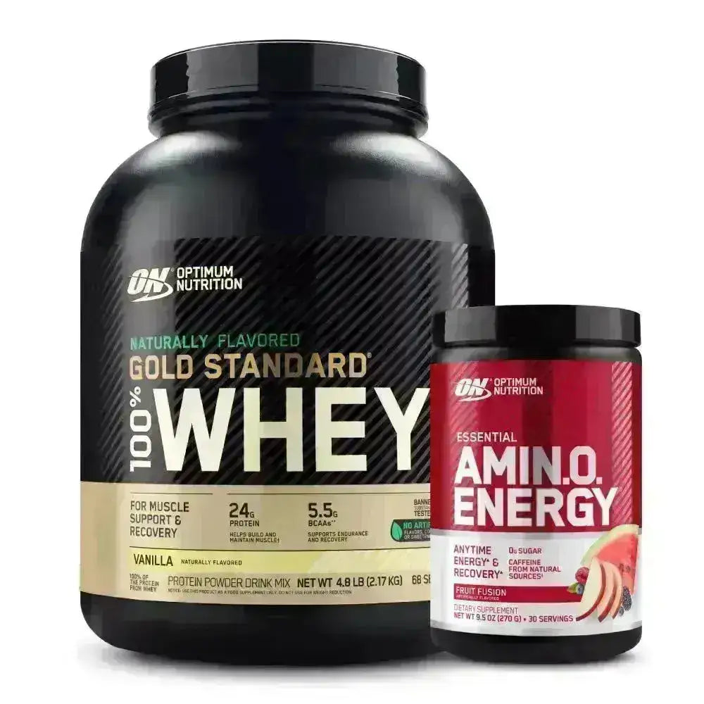 Gold Standard Naturally 4.8 lb + Amino Energy 30 serv - Zona FIT
