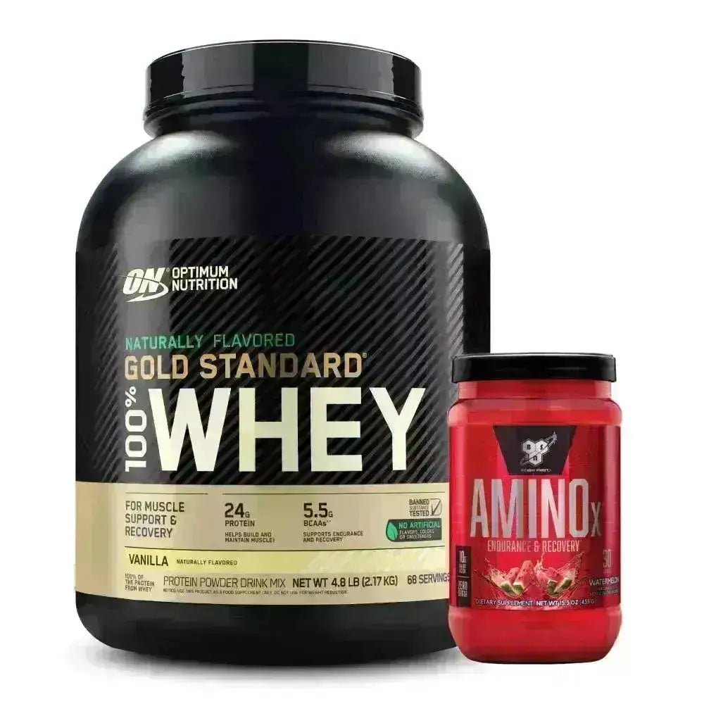 Gold Standard Naturally 4.8 lb + AminoX 30 serv - Zona FIT