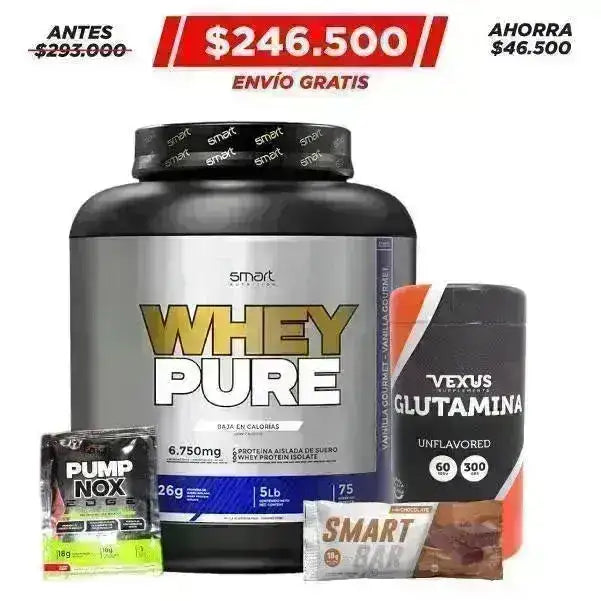 Whey Pure 5 lb + Glutamine 300 gr - Zona FIT