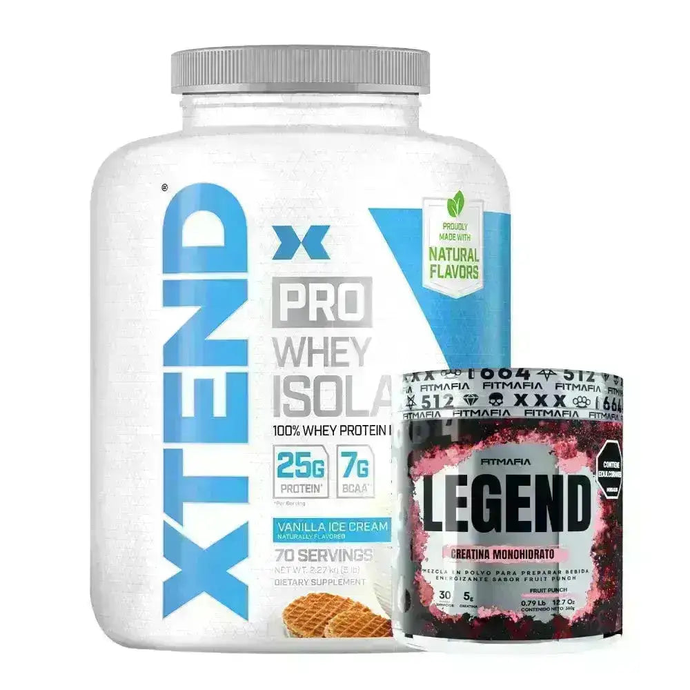 Xtend Pro Whey Isolate 5 lb + Creatine 30 serv - Zona FIT