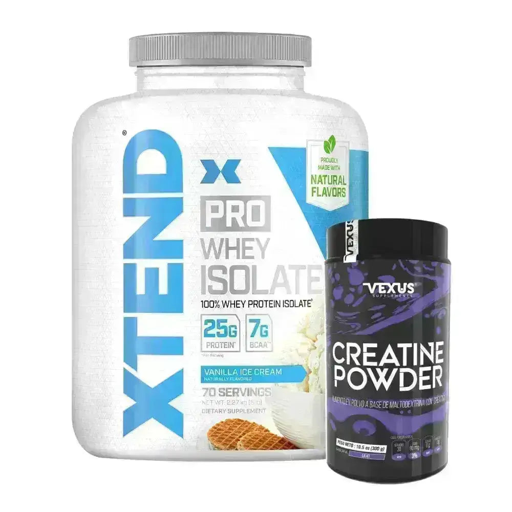 Xtend Pro Whey Isolate 5 lb + Creatine Powder 300 gr - Zona FIT
